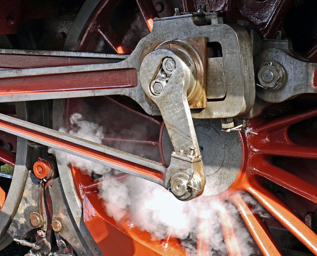 steam locomotive, blowing axis, pivot